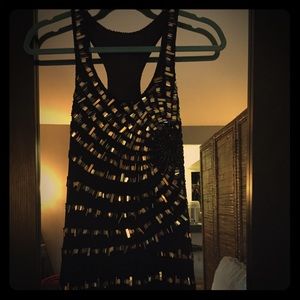 Dress with gold & silver